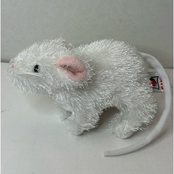 Ganz Lil Kanz White Mouse Plush Stuffed Animal no code - Picture 2 of 5
